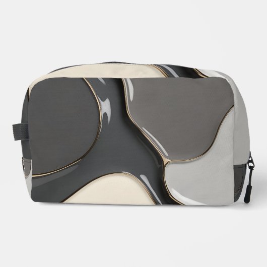 Print gesneden naaizak in stijlvolle grafiek toilettasje (Voorkant)