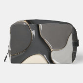 Print gesneden naaizak in stijlvolle grafiek toilettasje (Achterkant)