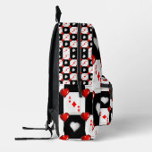 Print gesneden naaizak Kaarten rode harten Bedrukte Rugzak (Links)