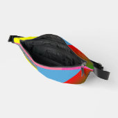 Print gesneden naaizak kleurrijke kleuren heuptasje (Open)