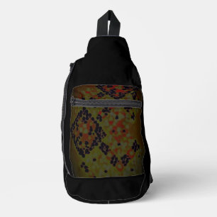 Print gesneden naaizak sling bag