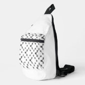 Print gesneden naaizak sling bag (Rechterhoek)