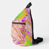 Print gesneden naaizak sling bag (Rechterhoek)