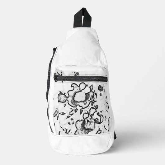 Print gesneden naaizak sling bag (Voorkant)