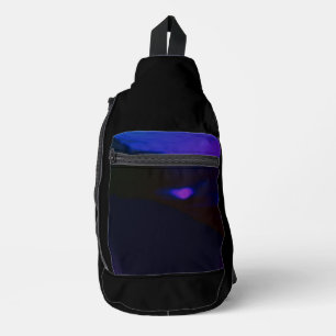 Print gesneden naaizak sling bag