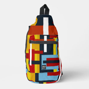 Print gesneden naaizak sling bag