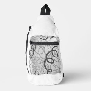 Print gesneden naaizak sling bag