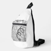 Print gesneden naaizak sling bag (Rechterhoek)