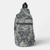 Print gesneden naaizak sling bag (Voorkant)