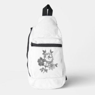 Print gesneden naaizak sling bag
