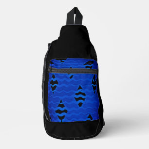 Print gesneden naaizak sling bag