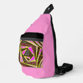 Print gesneden naaizak sling bag (Rechterhoek)