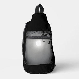 Print gesneden naaizak sling bag