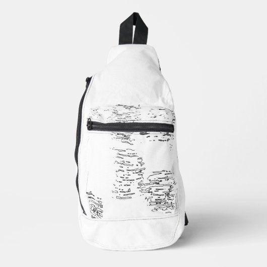 Print gesneden naaizak sling bag (Voorkant)