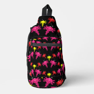 Print gesneden naaizak sling bag