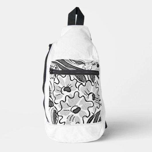 Print gesneden naaizak sling bag (Voorkant)
