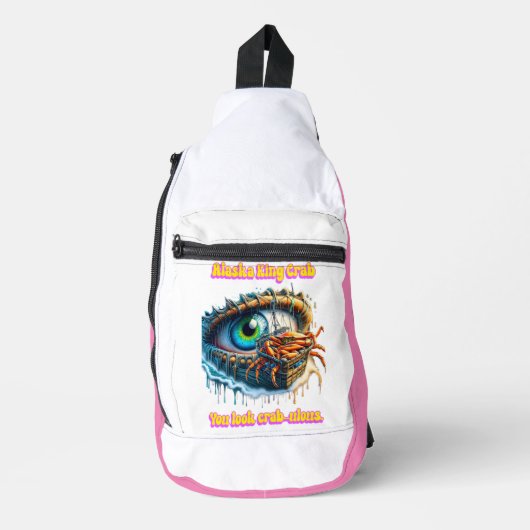 Print gesneden naaizak sling bag (Voorkant)