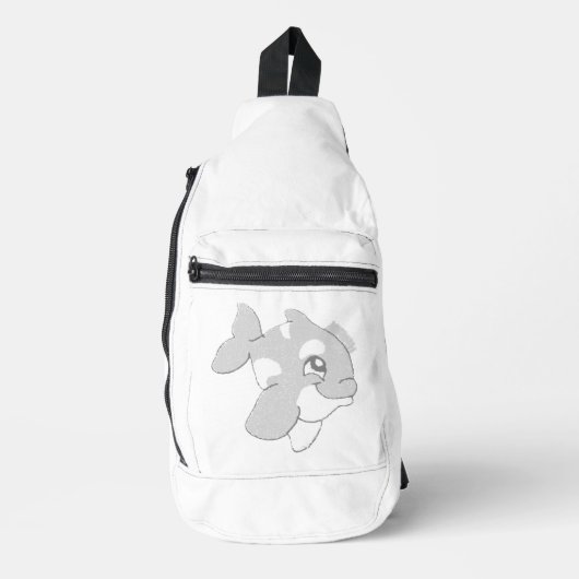 Print gesneden naaizak sling bag (Voorkant)