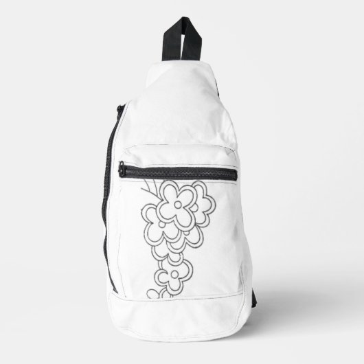 Print gesneden naaizak sling bag (Voorkant)