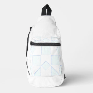 Print gesneden naaizak sling bag