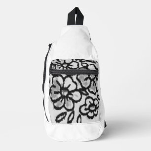 Print gesneden naaizak sling bag