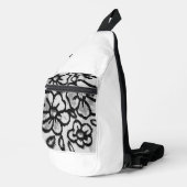Print gesneden naaizak sling bag (Rechterhoek)