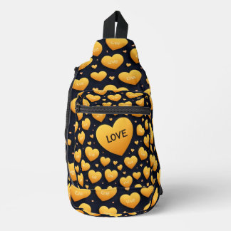 Print gesneden naaizak sling bag