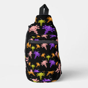 Print gesneden naaizak sling bag
