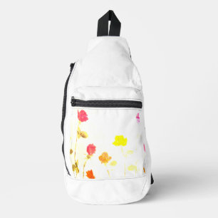 Print gesneden naaizak sling bag