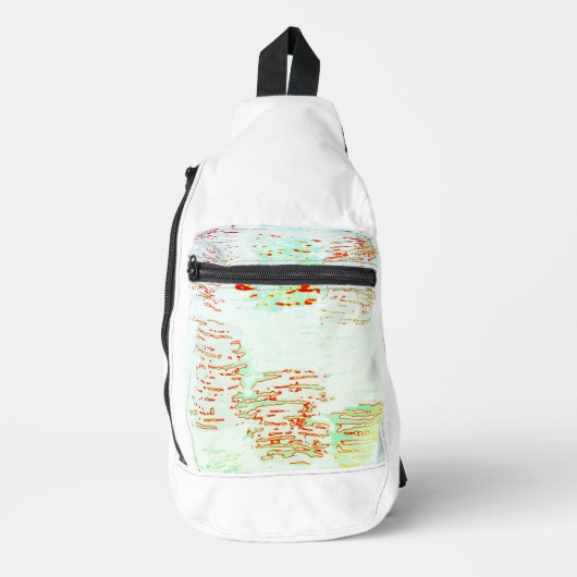 Print gesneden naaizak sling bag (Voorkant)