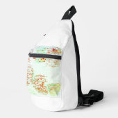 Print gesneden naaizak sling bag (Rechterhoek)