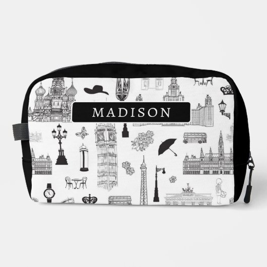 Print gesneden naaizak toilettasje (Voorkant)