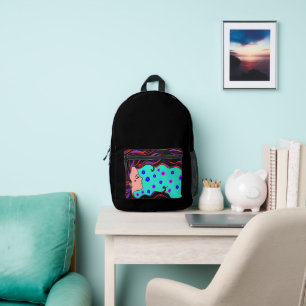 Print gesneden zaagtas bedrukte rugzak