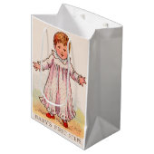 print in eerste stappen van circa 1910 Baby Medium Cadeauzakje (Voorkant Gekanteld)