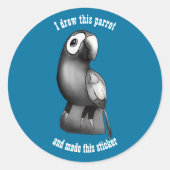 Print Je Eigen Kunst Aangepaste Sticker (Voorkant)