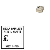 Print je eigen prijs tickets met een rubberstempel (Gestempeld)