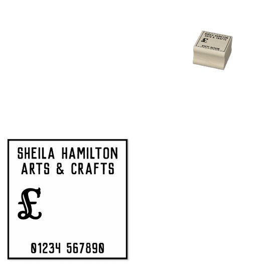 Print je eigen prijs tickets met een rubberstempel (Gestempeld)