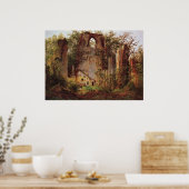Print: Kloosterruïnes van Eldena Poster (Keuken)