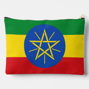 Print Knip Naai Tas met vlag van Ethiopië