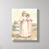 Print "Little Beachcombers" Canvas (Voorkant)