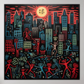 print, Mad City Poster papier (mat) (Voorkant)