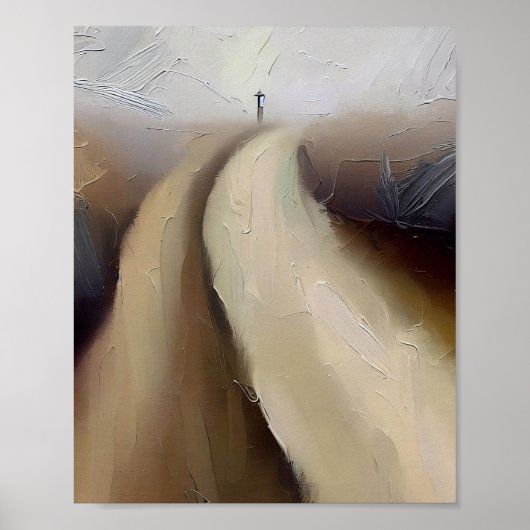 Print, Mattheüs 7:13 De brede en de smalle weg Poster (Voorkant)