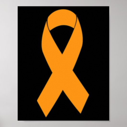 Print multiple sclerose MS Oranje lint (Voorkant)