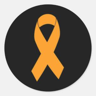 Print multiple sclerose MS Oranje lint Ronde Sticker