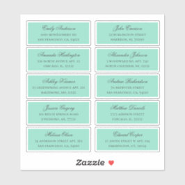 Print namen van gasten adres. Trouw verzendetikett Sticker