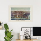  Print of Washington D.C. (Thuiskantoor)