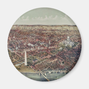Print of Washington D.C. Magneet