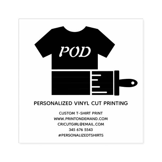 Print On Demand T-shirt Rubberstempel (Afrduk)