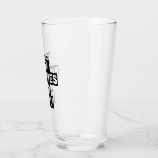 Print op een BIERGLAS - Upload Pic, voeg Tekst toe Glas (Links)