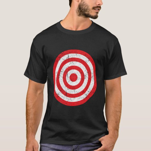Print op rug Bullseye Doel Bulls Eye Prank Joke T-shirt (Voorkant)